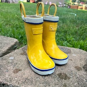 Toddler yellow rain boots- size 5